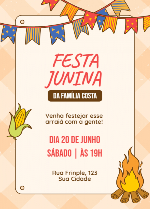 Convite festa junina