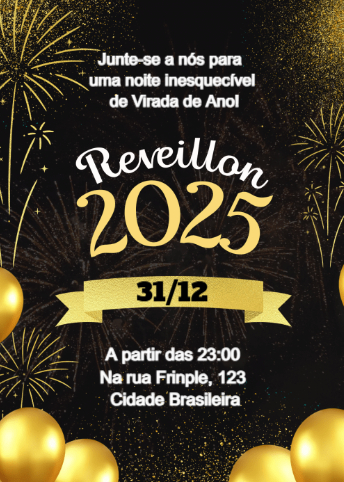 Convite Réveillon 2025