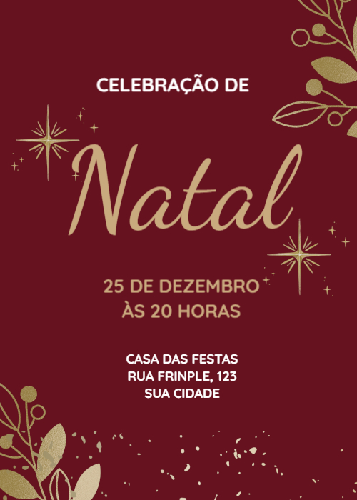 Convite natal minimalista