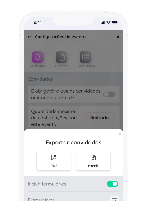 Captura de tela do aplicativo Frinple adicionando as opções de repostas